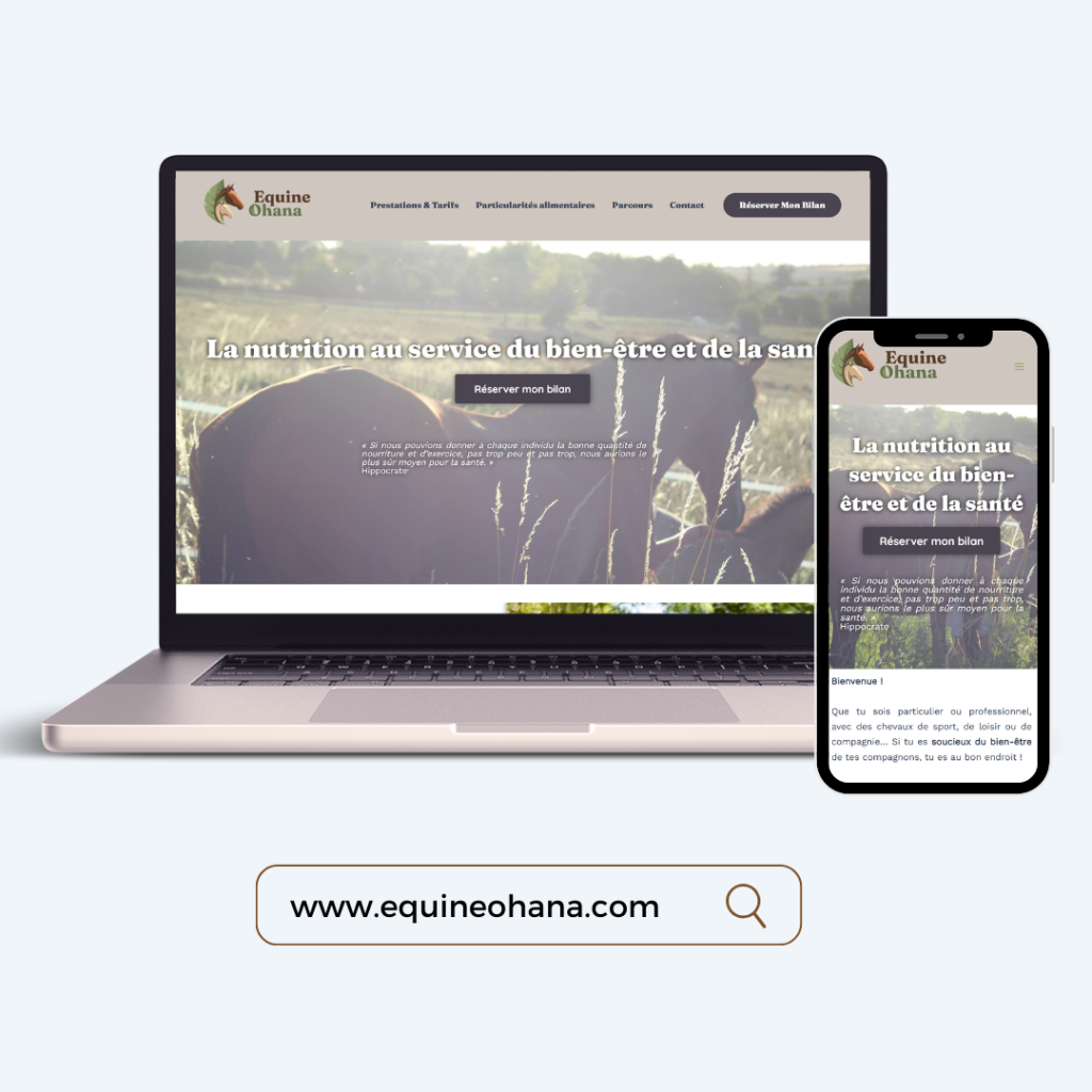 mockup site equine ohana